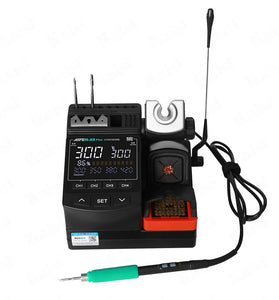 AIFEN A9 Plus Soldering Station 120W Temperature Control 100C-450C Anti Splash Cleaner 4 Segment Storage 245 Tips
