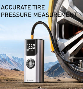 BUWEI Car Inflator Tire Pump Portable Car Air Compressor Tyre Inflator with LCD Display Auto Inflatable for Motorcycles Bicycle Boat