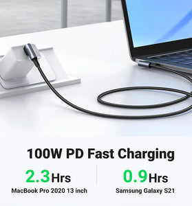 Ugreen US335 5A 100W Type-C to Type-C Cable QC4.0 FCP Fast Charging Data Transmission Tinned Copper Core Line 1M/2M Long for Huawei Mate50 for Samsung Galaxy S23 for Redmi K60 for Oppo Reno9