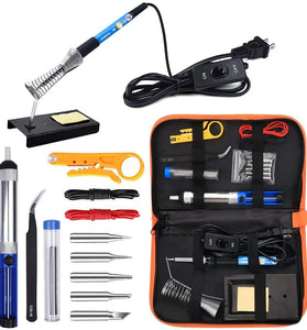 220V 60W 200-450  Plastic and Aluminum Alloy Adjustable Temperature Welding Iron Set