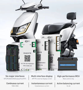 JIKONG BMS Battery Protection Board with 6 Interfaces RS485/CAN/Display/Heat/NTC Smart Active Balance BMS 40A 60A 80A 100A 200A 300A Lifepo4 Li-Ion Lto 18650 Battery BMS