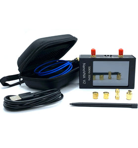 NanoVNA V2 3GHz Vector Network Analyzer High Frequency Measurement Tool with Dynamic Range 70dB till 1.5GHZ Large 2.8 Inch Display RG405 RF Cables Calibration Kit