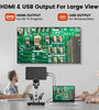 MUSTOOL DM9 Pro HDMI-compatible Digital Microscope w/eflect cover 7'' IPS Screen Microscopes 1200X Entire Coin View 16MP Professional Soldering Microscopio