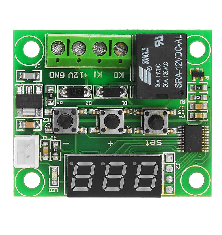 XH-W1209 DC 12V Thermostat Temperature Control Switch Thermometer Controller With Digital LED Display With Case