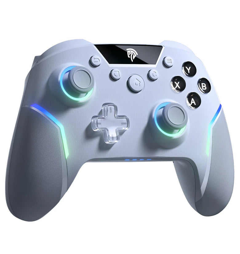 EasySMX ESM-X20 Wireless Gaming Controller Dual Hall Trigger 3-Mode Detachable Hall Joystick RGB Light 1000Hz Polling Rate Gryo 2.4G/bluetooth/Wired Gamepad for Switch/PC/Steam Deck