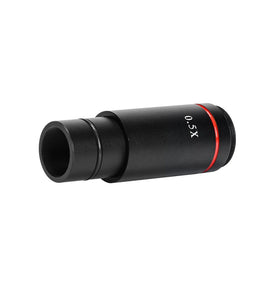 3Pcs HAYEAR 0.5X C Mount Microscope Adapter 30.5mm 30mm Electronic Eyepiece Reduction Lens 0.5X Microscope Relay Lens for Microscope CCD Camera
