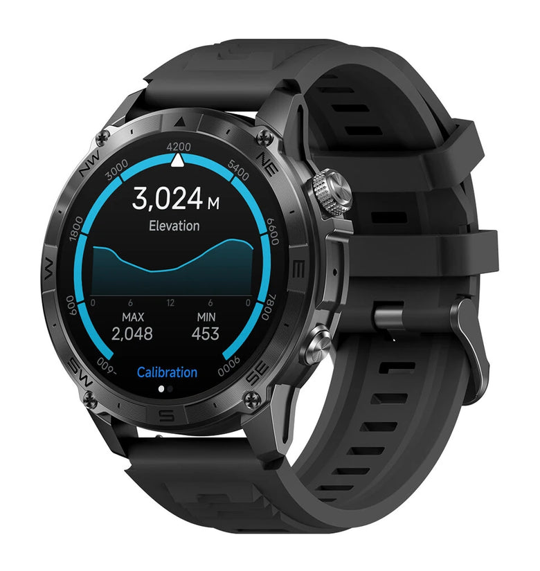 [World Premiere]Zeblaze Stratos 2 Plus 1.43 inch AMOLED GPS Health and Fitness Barometric Altimeter Compass 3 ATM Waterproof Smart Watch