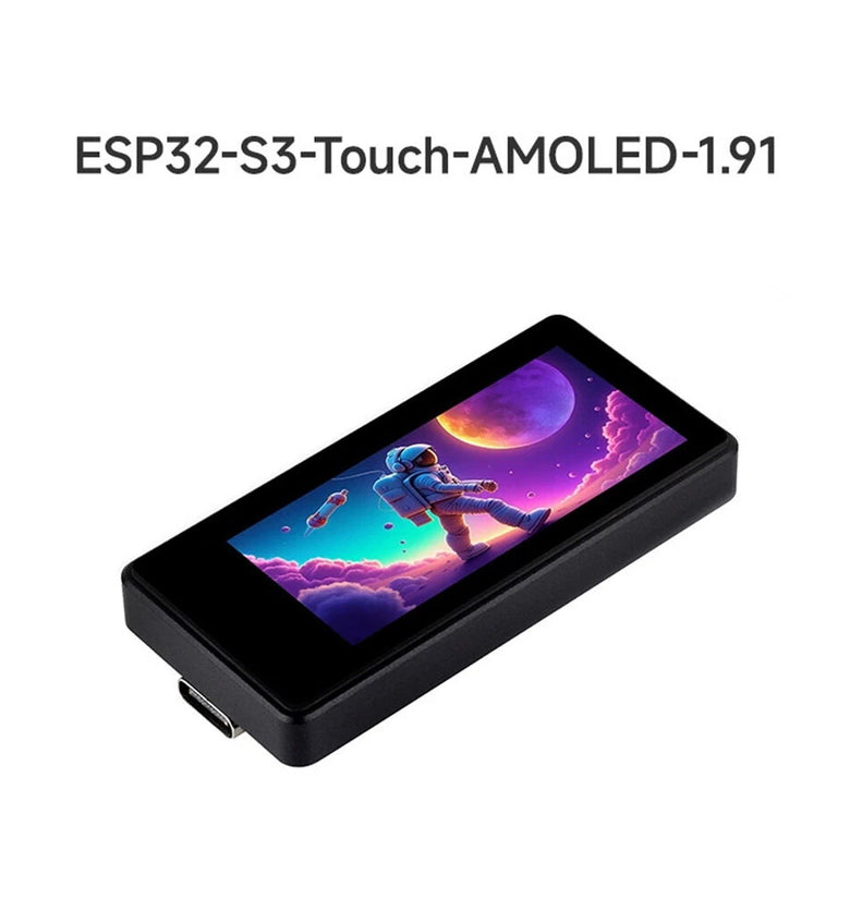 ESP32-S3 1.91inch AMOLED Display Development Board 240536 32-bit LX7 Dual-core Processor Accelerometer Gyroscope Sensor