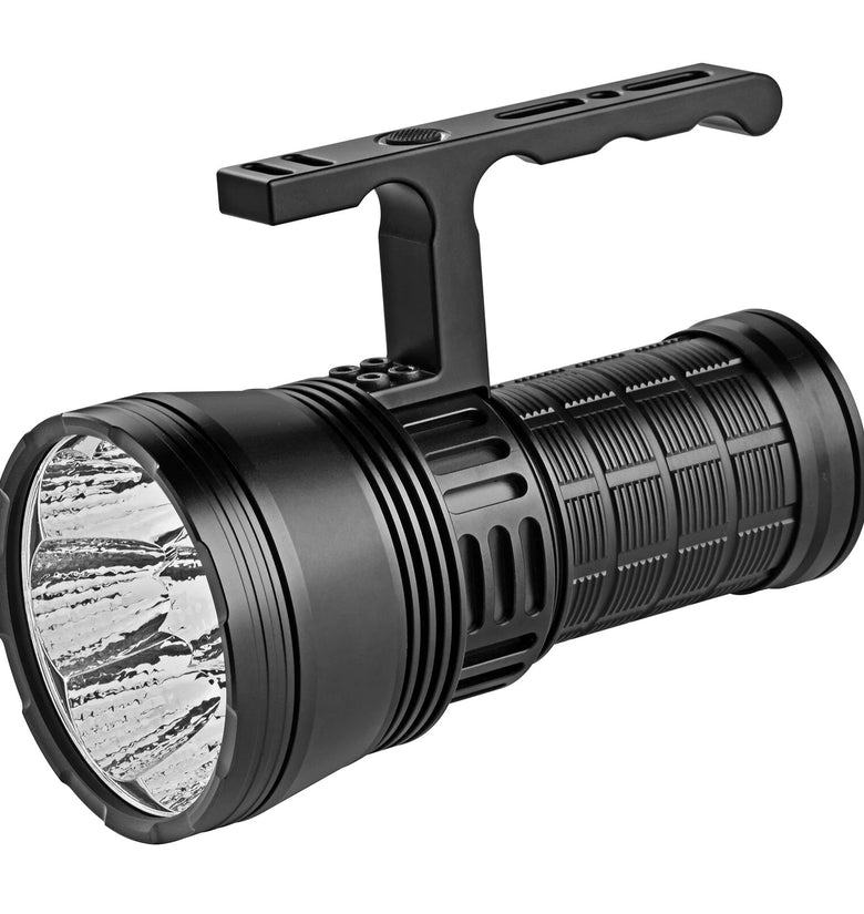 HAIKELITE HK08 60000LM 1340M Long Range Powerful LED Flashlight Type-C USB Rechargeable Port Power by 4*21700 High Power Output Strong Camping Torch Light