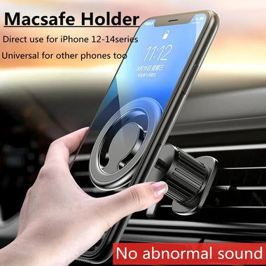Mini Magnetic Car Phone Holder Stand 360 Rotary Support in Car for iPhone 15 14 13 Pro Magnet Car Air Vent Clip Cellphone Mount