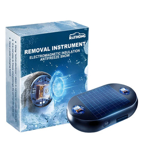 Rayhong Car Windshield Snow Removal Instrument Tool Solar/USB Power Car Window Glass Anti-Ice Snow Remove 5-12V Winter Deicing Device Molecular Interference Snow Remove Car Defroster