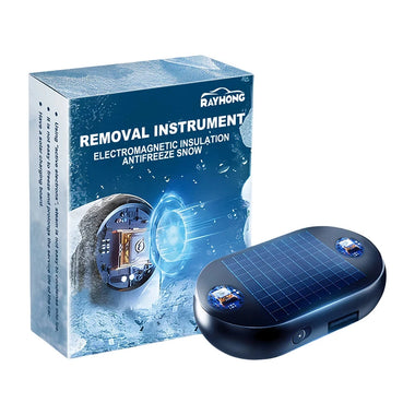 Rayhong Car Windshield Snow Removal Instrument Tool Solar/USB Power Car Window Glass Anti-Ice Snow Remove 5-12V Winter Deicing Device Molecular Interference Snow Remove Car Defroster