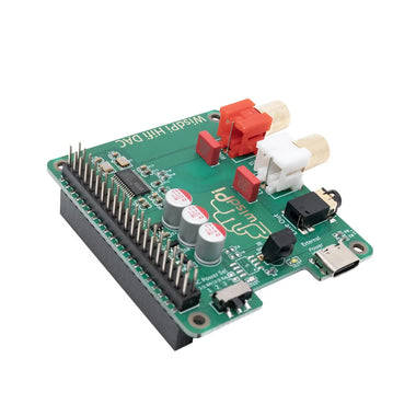 Audio Card Expansion Board for Raspberry Pi PCM5122 Audio 3.5 RCA Gold Plated Power Noise Reduction External Power