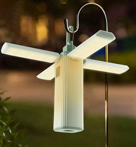 Rechargeable Four-Leaf Foldable Multifunctional Lamp Camping Lamp Portable Outdoor Emergency Lamp Power Bank