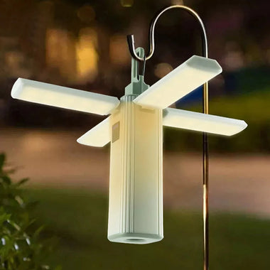 Rechargeable Four-Leaf Foldable Multifunctional Lamp Camping Lamp Portable Outdoor Emergency Lamp Power Bank
