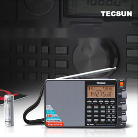Techsun PL-880 Portable Radio High-performance Full-band Digital Tuned Stereo Radio Fans Short Wave Media Player