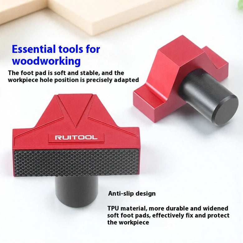 RUITOOL Aluminium19mm 20mm MFT Workbench Hole Bench Dog Clamp Non-slip Table Stopper for Woodworking DIY Project