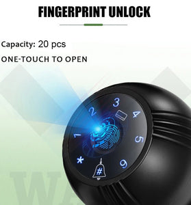 WAFU WF-Q8 Smart Door Lock Aluminum Alloy WiFi Fingerprint Password Card Key App Remote Control High Capacity Storage Sliding Door Electronic Lock