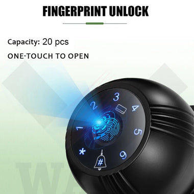 WAFU WF-Q8 Smart Door Lock Aluminum Alloy WiFi Fingerprint Password Card Key App Remote Control High Capacity Storage Sliding Door Electronic Lock