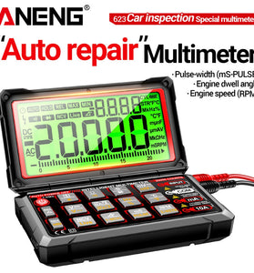 ANENG 623 623Pro Auto Repair Multimeter 20000 Counts AC/DC Voltage Current Resistance Capacitance Frequency Temperature NCV True RMS LCD Backlit Display