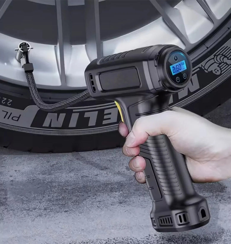 120W Smart Car Electric Tire Inflator Pump Car Handheld Intelligent Digital Display Household Car Electric Portable Tire Air Pump