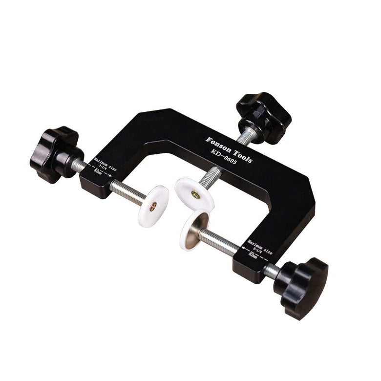 FONSON TOOLS 3-Way Face Clamp Edge Clamp G Clamp Woodworking Clamp for Cabinet Carcass & Edging Shelves