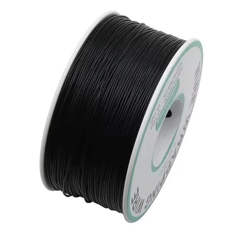 3Pcs 250m 30AWG Black OK Line Circuit Board Flyer Wire Airline PCB Jumper Cable Wrapping Wire