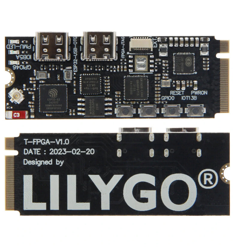 LILYGO T-FPGA ESP32-S3 Development Board M.2 Slot FPGA GW1NSR-LV4CQN48PC6/I5 low-power Microcontrollers WiFi Bluetooth5 Module