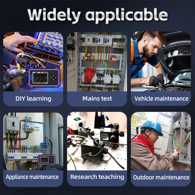 PDS833 Handheld Digital Oscilloscope 1MHz Bandwidth 8.33Msa/s 800VPP 2.8 inch Screen Portable AC/DC Coupling
