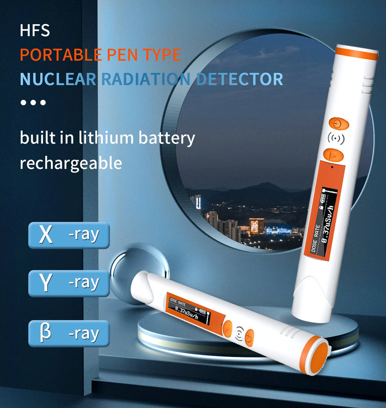 HFS-P3 Geiger Counter Small Portable Nuclear Radiation Tester Radioactive Tester X// Radiation Personal Dose Equivalent Hp10 Monitor