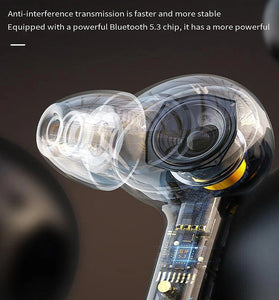 LED Smart Screen TWS Earbuds Wireless bluetooth Earphone LED Colorful Touch Screen Panoramic Surround Sound 48H Playback Low Gaming Latency In-ear Sports Headphones