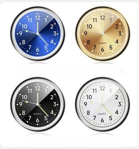 Car Dashboard Decoration Clock High Precision Quartz Clock with Night Glow Alloy Car Clock Watch