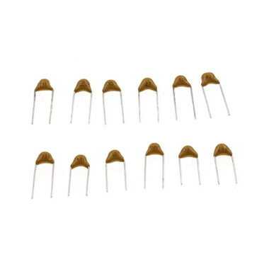 480pcs Monolithic Ceramic Capacitor Assortment Kit 10pF-10uF 50V Fixed Capacitors High Temperature 10% Tolerance Ideal for Electronics Projects and Repairs