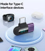 6A Type-C OTG Adapter 120W Fast Charging Digital Display USB-C to C Converter 480Mbps Data Transfer PD Compatible Aluminum Alloy for Phone Laptop Tablet