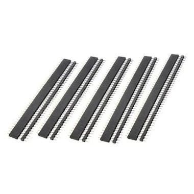 5 Pair 40 Pin 2.54mm Male Female SIL Socket Row Strip PCB Connector