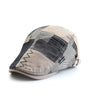 Collrown Men Berets Retro Patchwork Plaid hat Men's Flat Cap England Newsboy Cap Classic Peaked Painter Caps for Spring Summer Autumn Winter