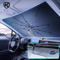 Car Front Windshield Pull Ring Retractable Sunshade for Windshield Heat UV Protection Foldable Summer Protection Car Seat Heat Insulation