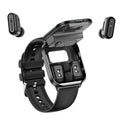 X9 1.85inch HD Screen TWS bluetooth Earphone Call Hall Switch Control Heart Rate Blood Oxygen Monitor NFC Function Sleep Monitoring Multi-sport Modes Music Playback IP67 Waterproof Smart Watch
