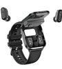 X9 1.85inch HD Screen TWS bluetooth Earphone Call Hall Switch Control Heart Rate Blood Oxygen Monitor NFC Function Sleep Monitoring Multi-sport Modes Music Playback IP67 Waterproof Smart Watch