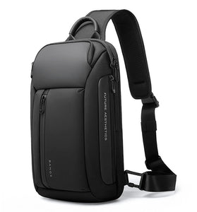 BANGE Chest Bag Men Casual Crossbody Bag Waterproof Shoulder Satchel Multi-Pockets Large Capacity Men's Bag