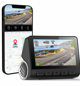 V55/V55+ 4K Dash Cam Car DVR 2160P GPS ADAS 24H Parking Support Rear Cam Night Vision Voice Prompt APP Control