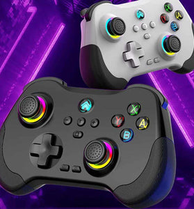 Z01 Wireless bluetooth Game Controller with Hall Joystick and Hall Trigger 6-Axis Motion Sensor Support Turbo Programmable Dual Motor Vibration Gamepad for PS4 PS3 Switch Steam PC