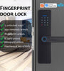 WAFU WF-X8 Tuya Smart WiFi Fingerprint Doorlock Password/APP/IC Card/Key/Fingerprint Unlock Built-in Camera Semi-conductor Intelligent Door Lock