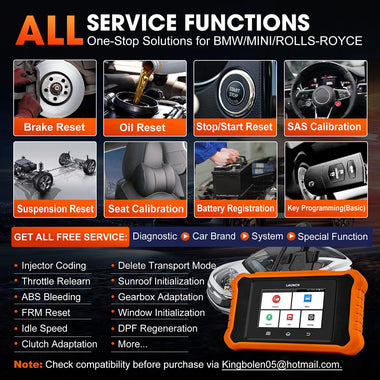 LAUNCH 431X Creader Elite 2.0 Bidirectional OBD2 Scanner All System Car Diagnostic Tool ECU Coding 31 Reset Lifetime Free Update