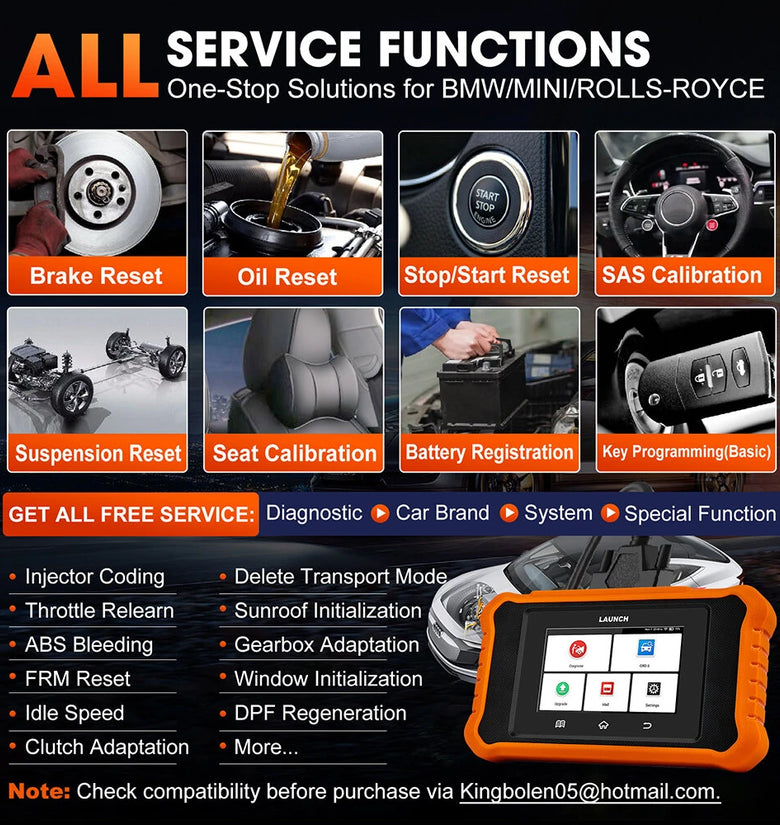 LAUNCH 431X Creader Elite 2.0 Bidirectional OBD2 Scanner All System Car Diagnostic Tool ECU Coding 31 Reset Lifetime Free Update