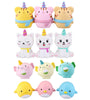 WOOW Squishy 3Pcs Kawaii Animal Slow Rising Rebound Toys With Packaging