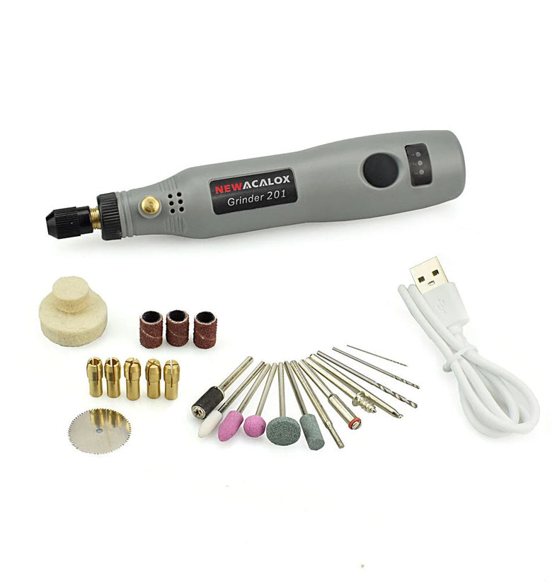 USB Charging 10W Grinding Machine Mini Wireless Variable Speed Rotary Tools Kit Engraver Pen for Milling Polishing