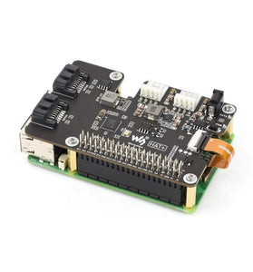 Waveshare PCIe To SATA Adapter Dual Channel SATA Gen3 Compatible For Raspberry Pi 5 Plug and Play High Speed Storage Expansion With LED Indicators EPROM