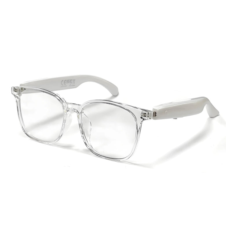 F19 AI Translation Smart Glasses with 100+ Languages Real Time Translation Dual Motherboard Design bluetooth 5.4 Eyewear with Touch Control Music Calls Anti Blue Light Lens Smart Audio Galsses
