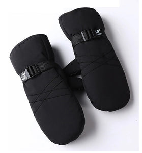 Pair Motorcycle Winter Gloves Outdoor Ski Gloves Warm Non-Slip Extended Wrist Windproof Gloves Electric Motorbike Thickening Gloves